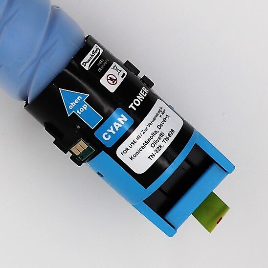 Drucktools Premium Tonerkartusche Cyan TN-328C,TN-626C kompatibel für Konica Minolta bizhub C250 i, C251 i, C300 i, C 301 i,  C360 i, C361 i,  C450 i, C451 i C550 i, C551 i,C650 i, C651 i