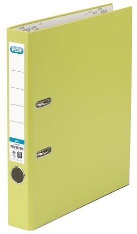 Elba 100023254 Ordner smart Pro PP/Papier, mit auswechselbarem Rückenschild, Rückenbreite 5 cm, hellgrün