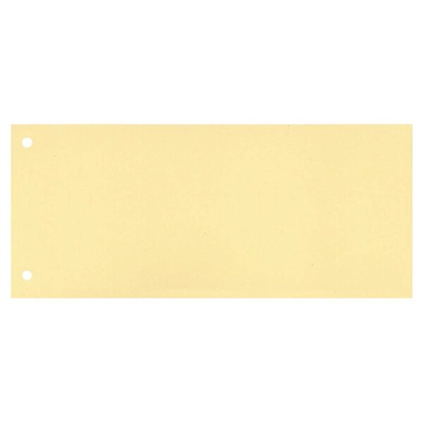 Trennstreifen - 190 g/qm Karton, gelb, 100 Stück