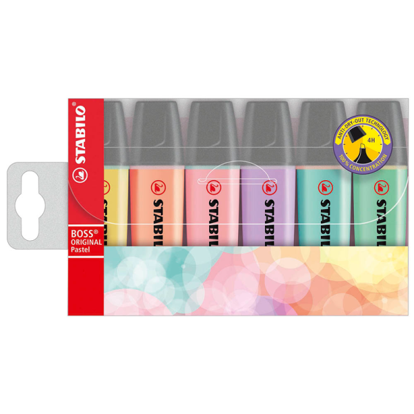 STABILO® 70/6-2 Textmarker - BOSS ORIGINAL Pastel - 6er Pack