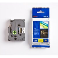 Original DirectLabel gold auf schwarz Laminat TZE-344