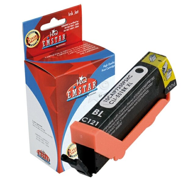 Alternativ Tintenpatrone schwarz Canon CLI-551BKXL