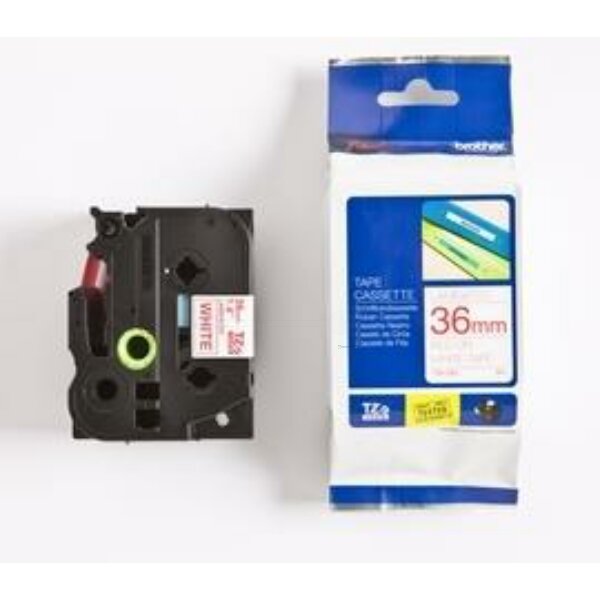 Original DirectLabel rot auf weiss Laminat TZE-262