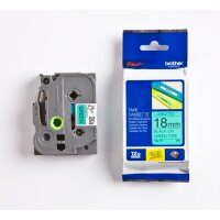 Original DirectLabel schwarz auf gr�n Laminat TZE-741