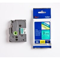 Original DirectLabel schwarz auf gr�n Laminat TZE-721