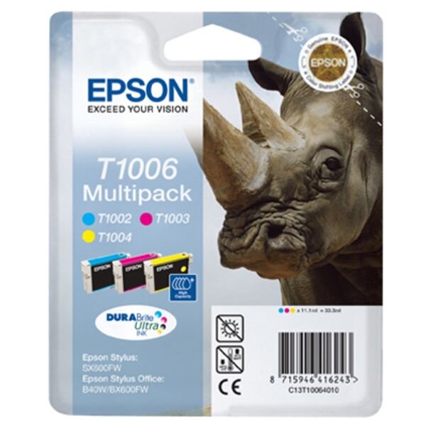 Original Tintenpatrone MultiPack C,M,Y C13T10064010 / T1006