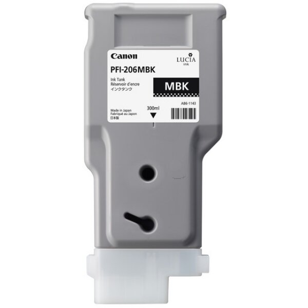 Original Tintenpatrone schwarz matt 5302B001 / PFI-206MBK
