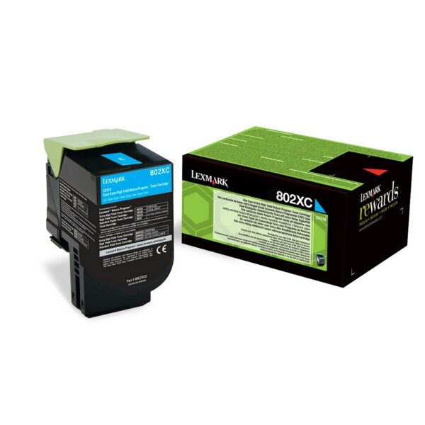 Original Toner-Kit cyan extra High-Capacity return program 80C2XC0 / 802XC