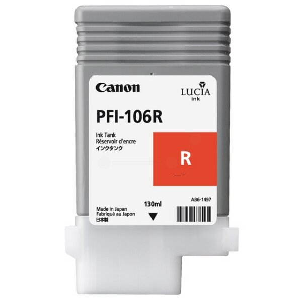 Original Tintenpatrone rot 6627B001 / PFI-106R
