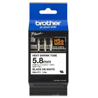 Original Heissschrumpfschlauch schwarz auf weiss HSE-211