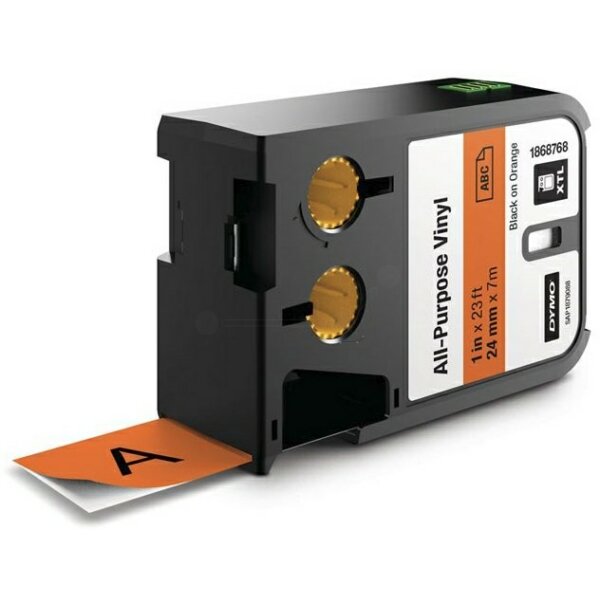 Original DirectLabel-Etiketten Vinyl schwarz auf orange 1868768