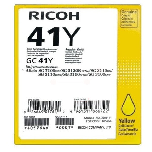Original Gelkartusche gelb 405764 / GC-41Y