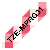 Original DirectLabel schwarz auf red gingham Laminat...