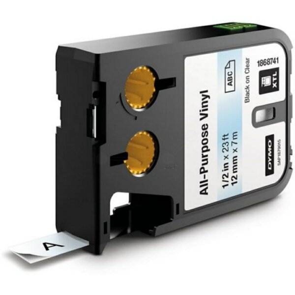 Original DirectLabel-Etiketten Vinyl schwarz auf Transparent 1868741