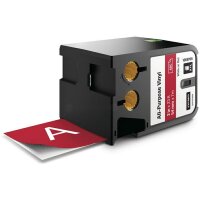 Original DirectLabel-Etiketten Vinyl weiss auf rot 1868765