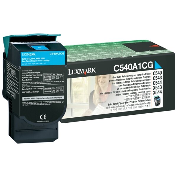 Original Toner cyan return program C540A1CG