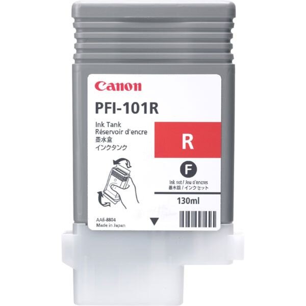 Original Tintenpatrone rot 0889B001 / PFI-101R