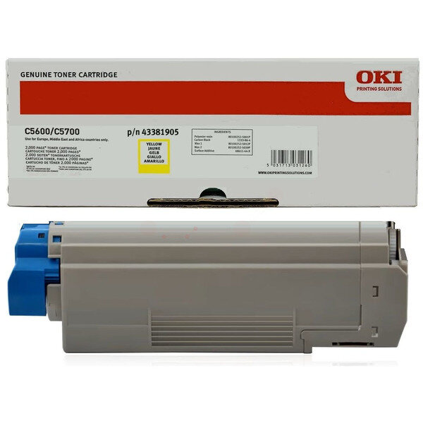 Original Toner gelb 43381905