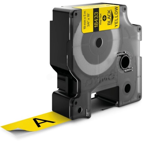 Original Farbband Vinyl schwarz auf gelb 18433 / S0718470