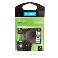 Original DirectLabel-Etiketten Nylonband schwarz auf...