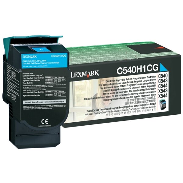 Original Toner cyan return program C540H1CG