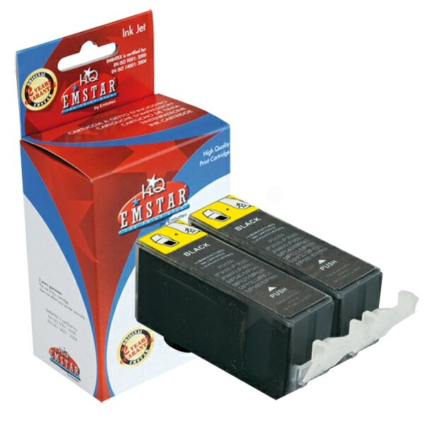 Alternativ Tintenpatrone schwarz pigmentiert Doppelpack Canon PGI-520PGBK
