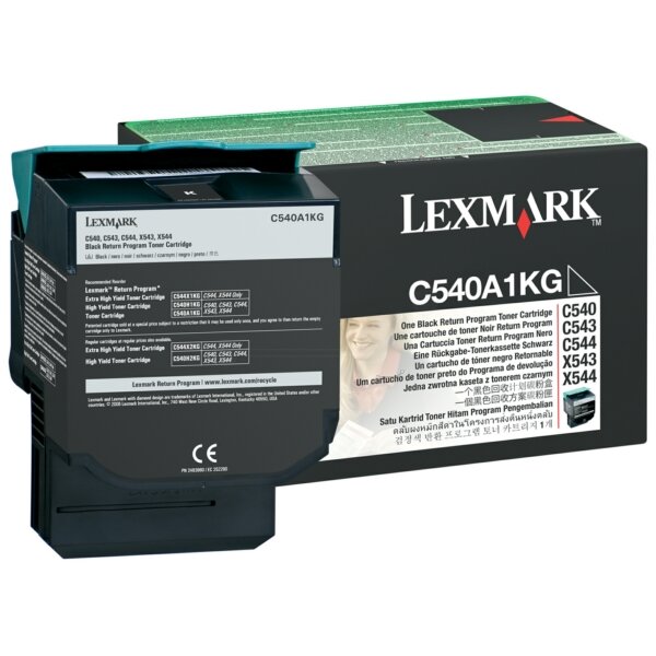 Original Toner schwarz return program C540A1KG