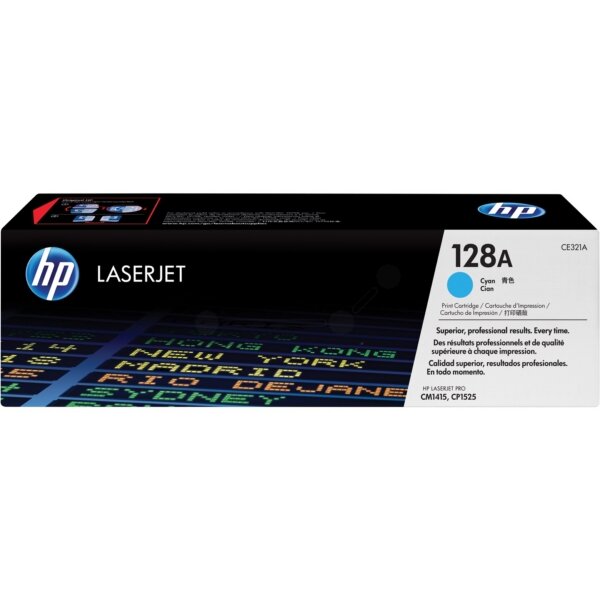 Original Toner cyan CE321A / 128A