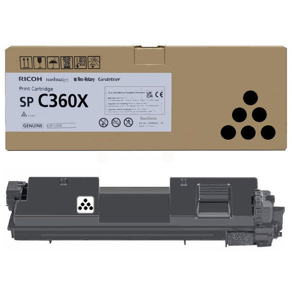 Original Toner-Kit schwarz extra High-Capacity 408250 / SPC360X